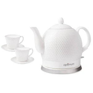 Czajnik elektryczny ceramiczny CJS-1312 1,2 l z filiżankami