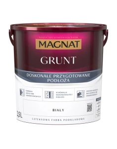 Farba gruntująca pod farby ceramiczne i lateksowe Grunt biały 2,5L MAGNAT