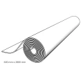 Płytka samoprzylepna w rolce PSR-W2508 280 x 60 cm tkanina jasno szara rolka