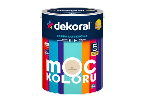 Farba lateksowa do wnętrz Moc Koloru Latte Macchiato 5L – DEKORAL.png